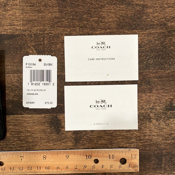 Coach Black/Silver Wristlet - Picture 4 of 6